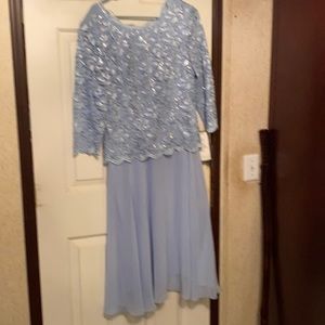 Alex Evenings gorgeous blue gown.